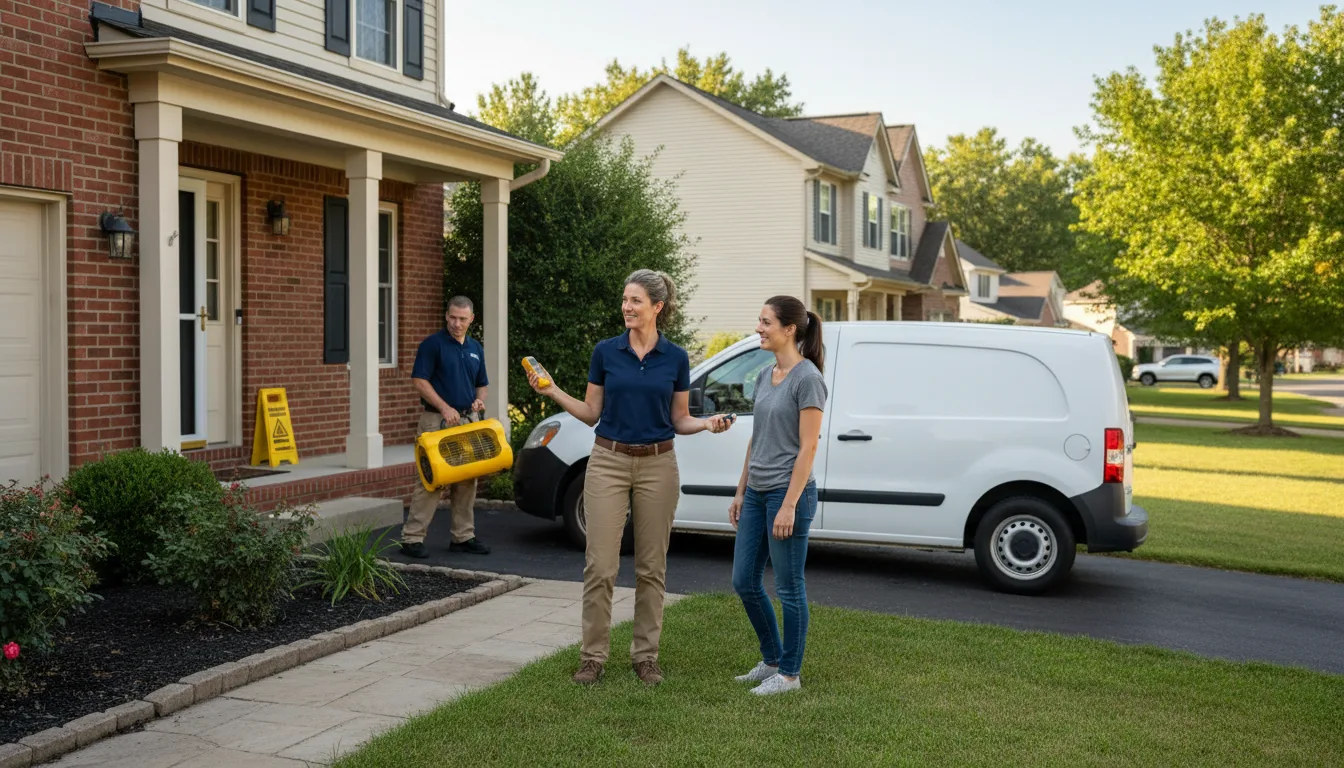Residential water damage restoration in Boyertown, PA
